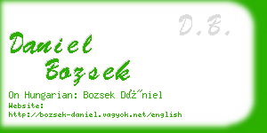 daniel bozsek business card